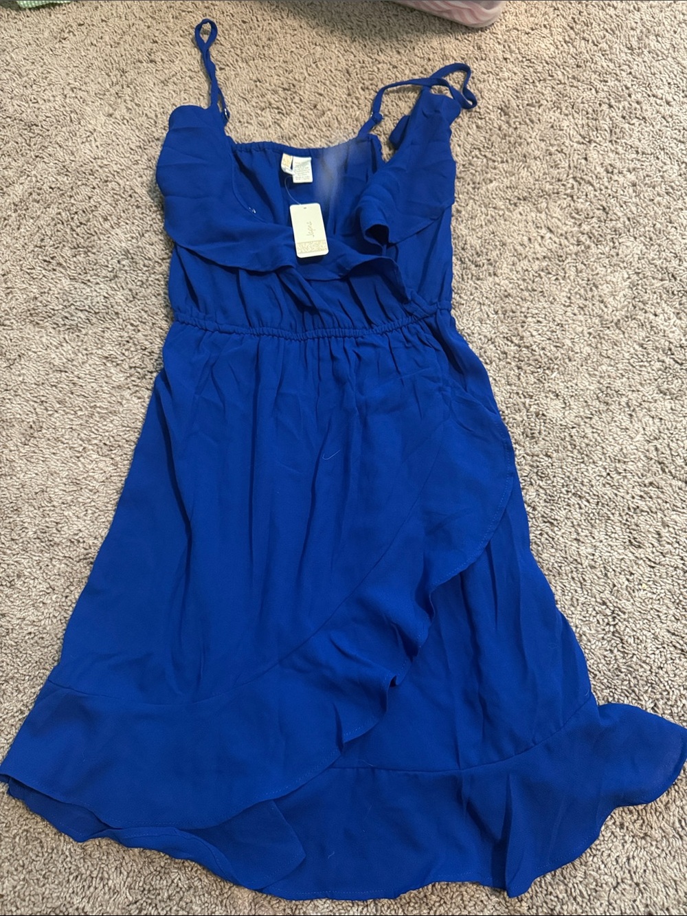 Japna Royal Blue Ruffle Sundress